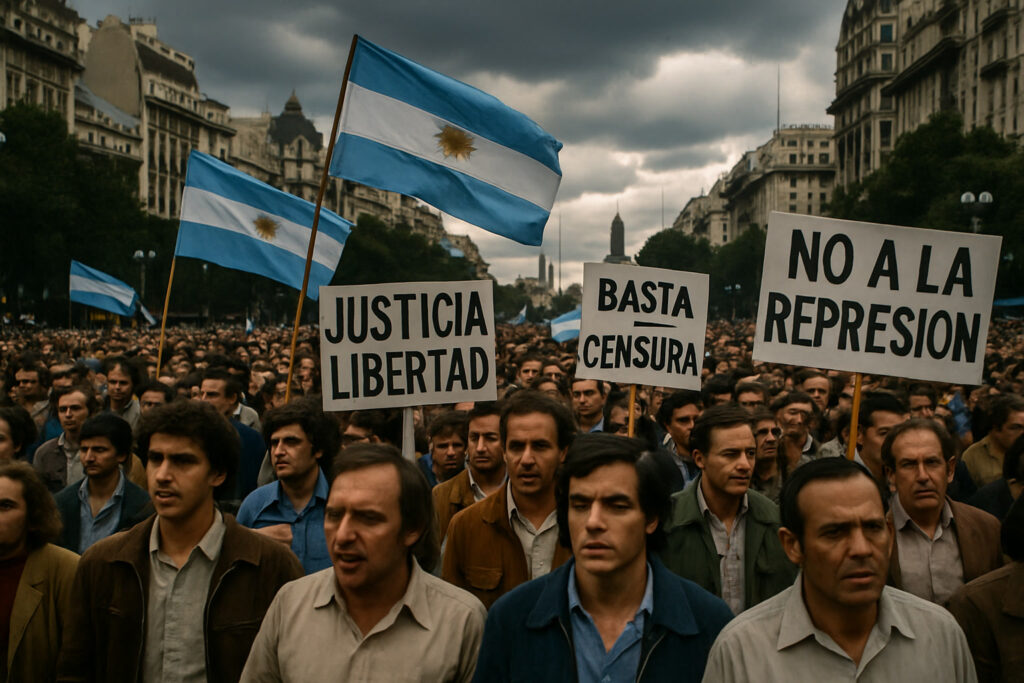 Argentina Military Coup — Videla Seizes Power — detail