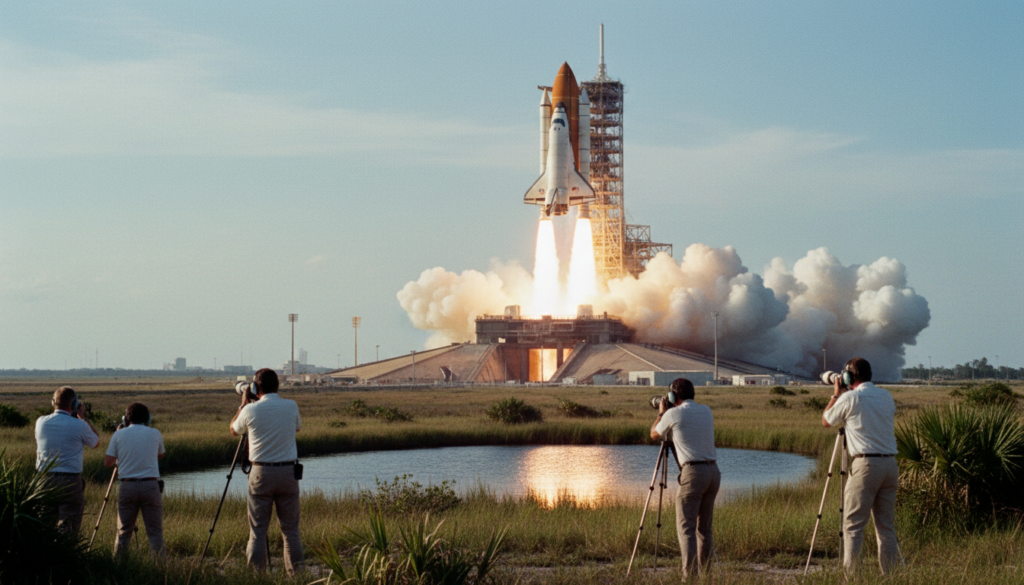 Space Shuttle Discovery’s First Launch