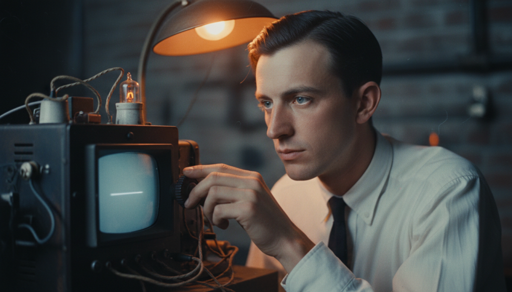 Electronic Television Demonstrated — detail