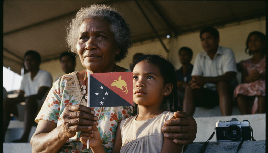 Papua New Guinea Gains Independence — detail