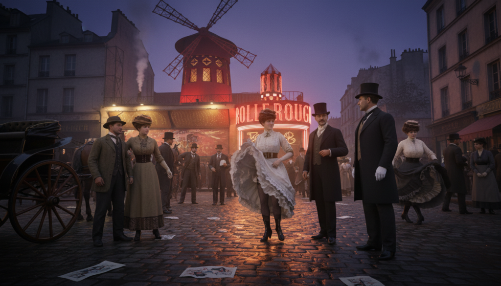 Moulin Rouge Opens in Paris