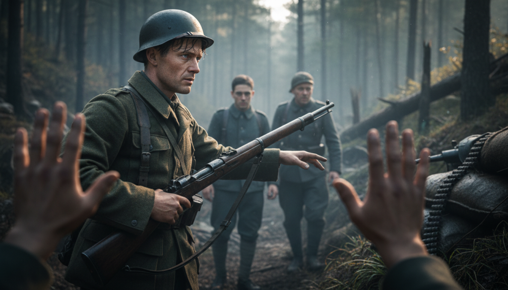 Alvin York Leads Famous World War I Assault — detail