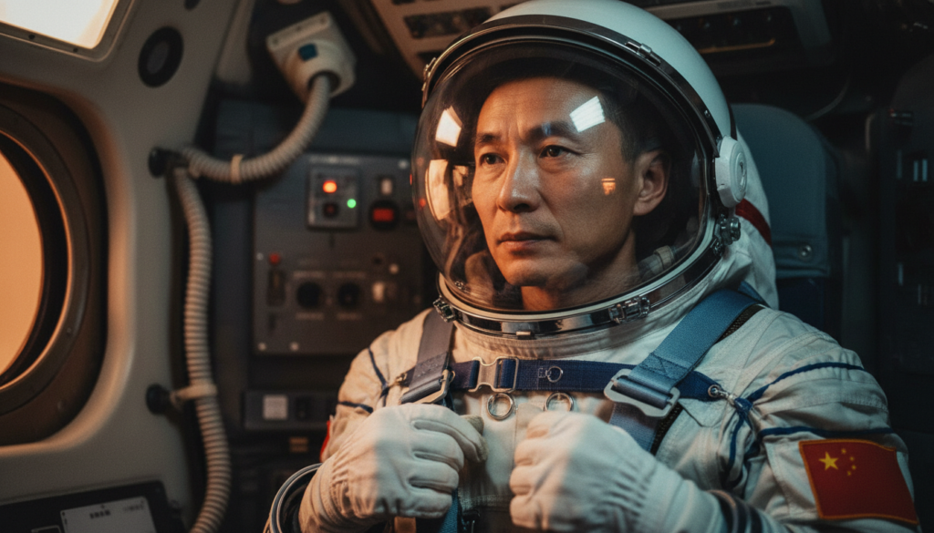 China Launches Its First Crewed Spaceflight — detail