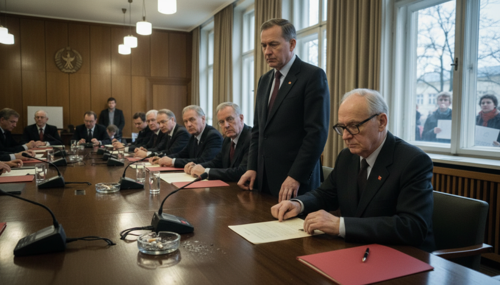 Erich Honecker Resigns as East German Leader