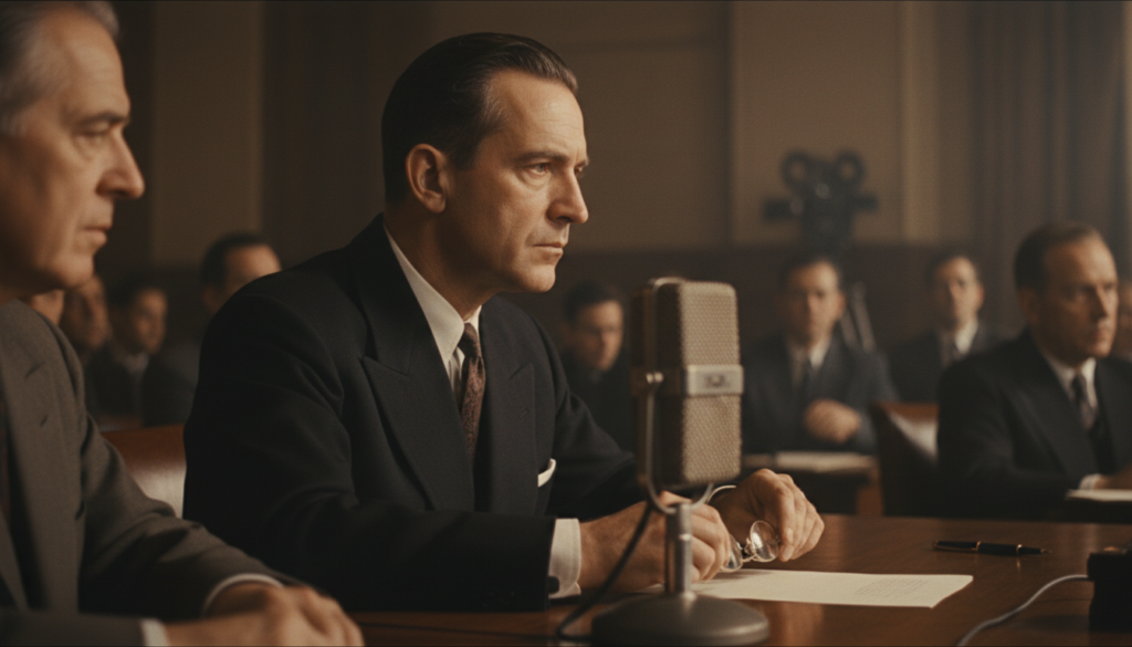 Hollywood Communism Hearings Begin — detail